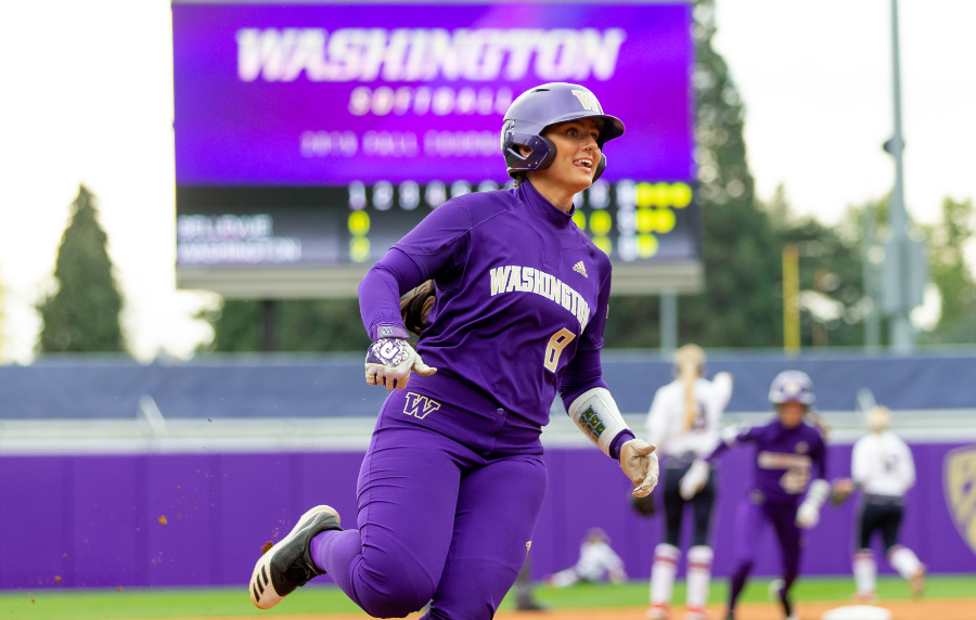 May 22, 2022: Washington infielder Kinsey Fiedler during the NCAA regional  softball game between the Texas