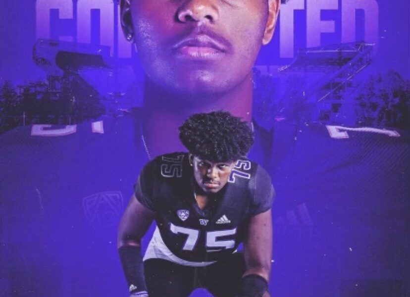 Player Page: Washington Offensive Linemen, 2023 Commit Elishah Jackett ...