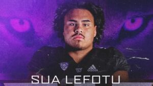 Just One Look, That's All it Took for Sau Lefotu to Commit to Washington