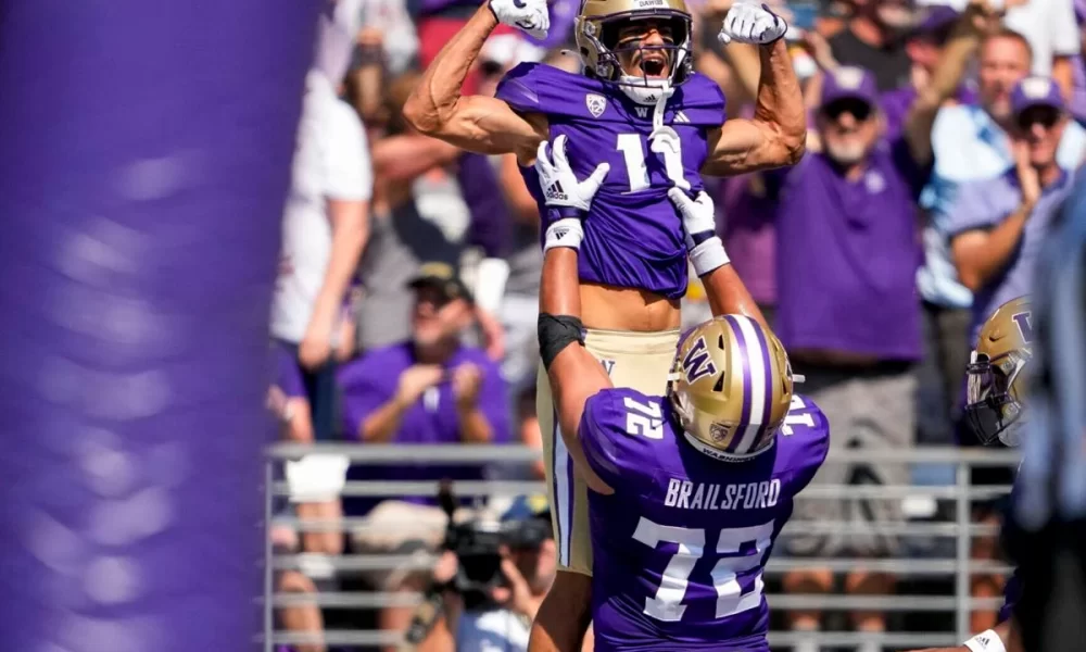 EXCLUSIVE: Washington Receiver Jalen McMillan’s Unique Celebration Of ...