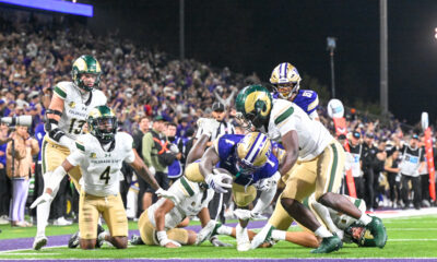 Jonah Coleman deposits the football in the end zone in Washington's 38-21 victory over Colorado State in week 1